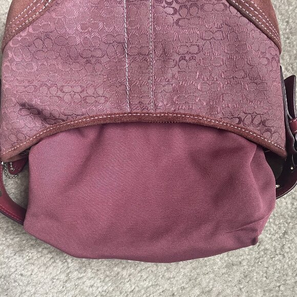 RARE Vintage Coach Plum/Pink Soho Hobo Mini Shoulder Bag 2154 - Picture 13 of 16